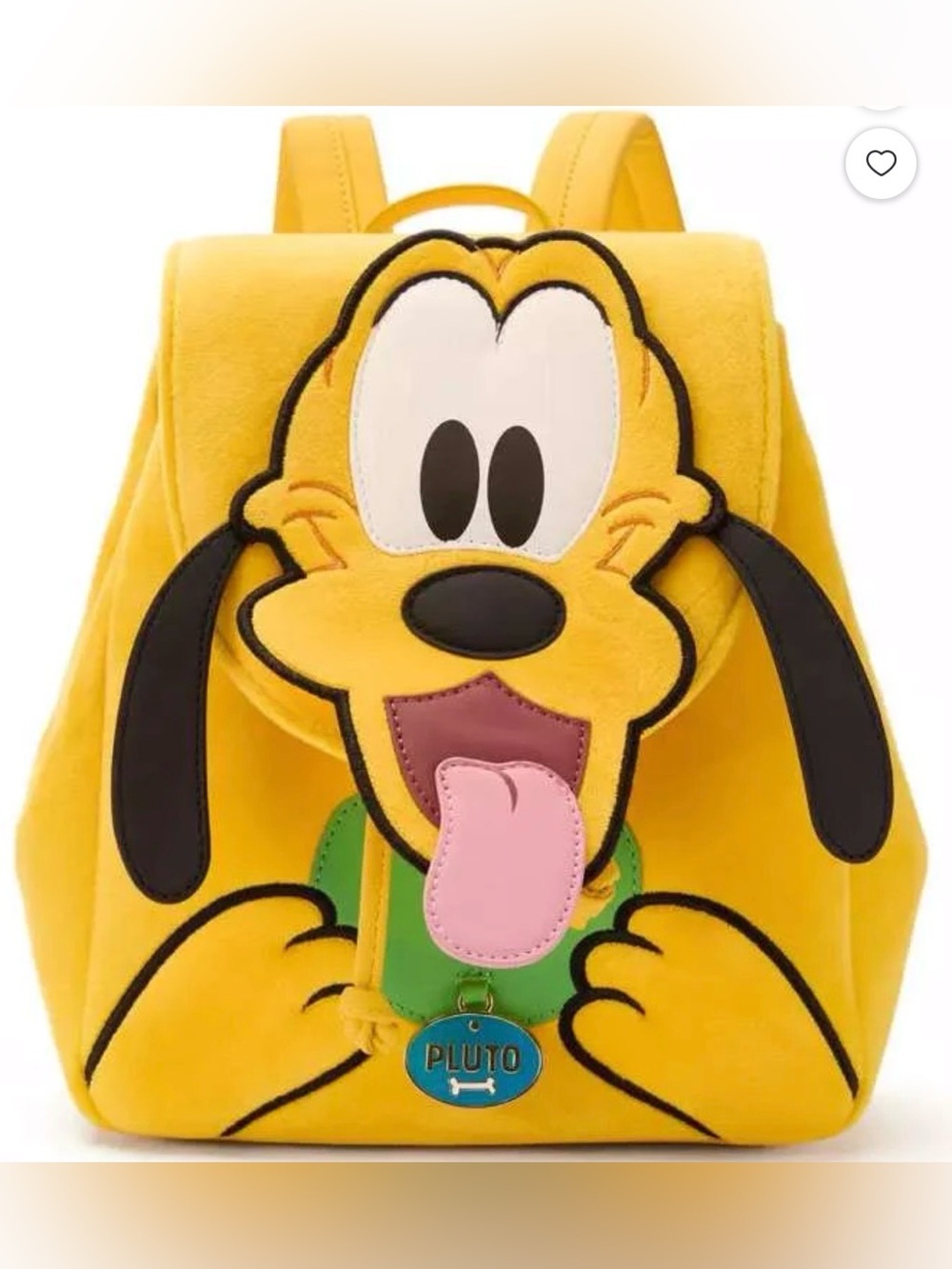 NWT Disney Pluto 95th Anniversary Character Yellow Backpack